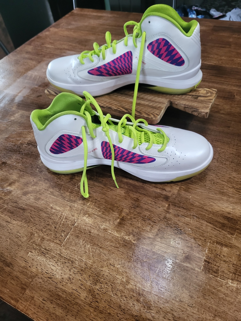 Macho Man Randy Savage Jordan Basketball Sneakers White & Green